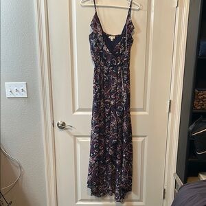 Euro Floral Maxi Dress - Multicolor size s